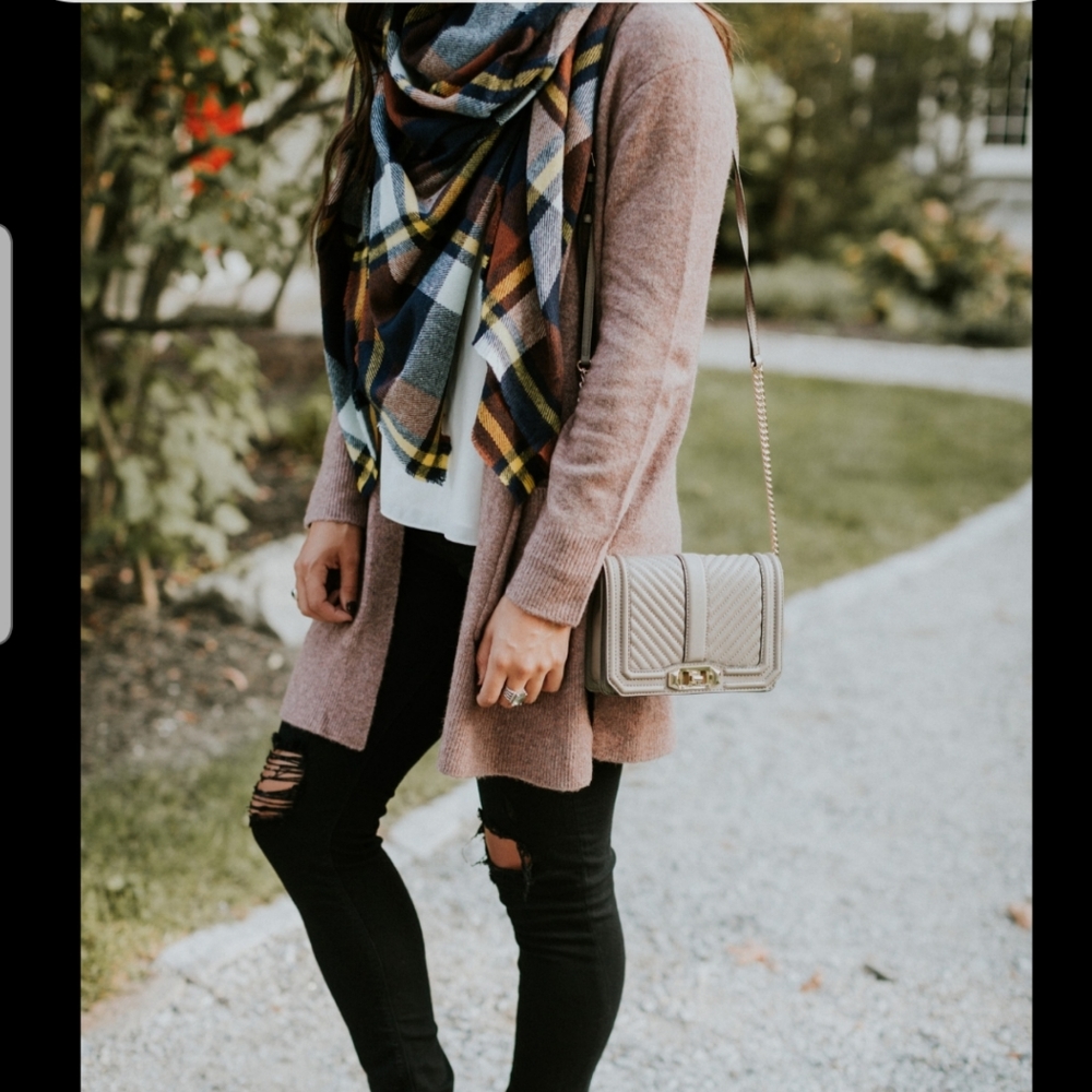Madewell Mauve Cardigan